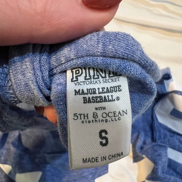 NY Mets PINK Victoria Secret Blue Washed Tank Size Small - Picture 2 of 7